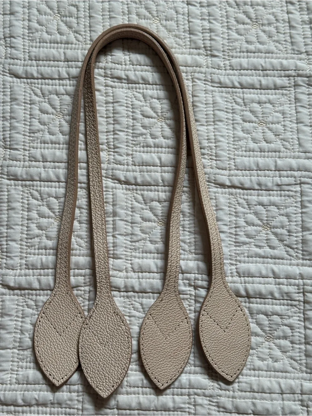 Louis Vuitton Cream Neverfull replacement straps